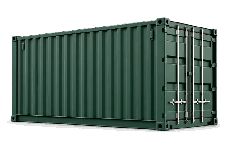 Illustration of a used 20 feet high cube container