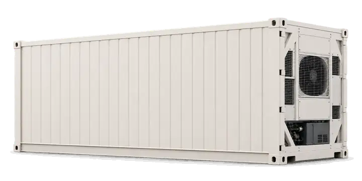 Illustration of a used 20 feet reefer container