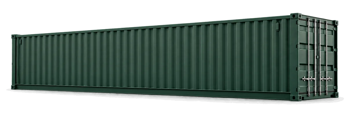 Illustration of a new or one-trip 40 ft standard container