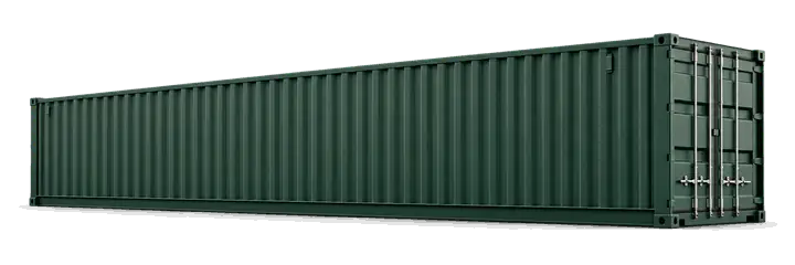 Illustration of a used 40 feet high cube container (40 hc)